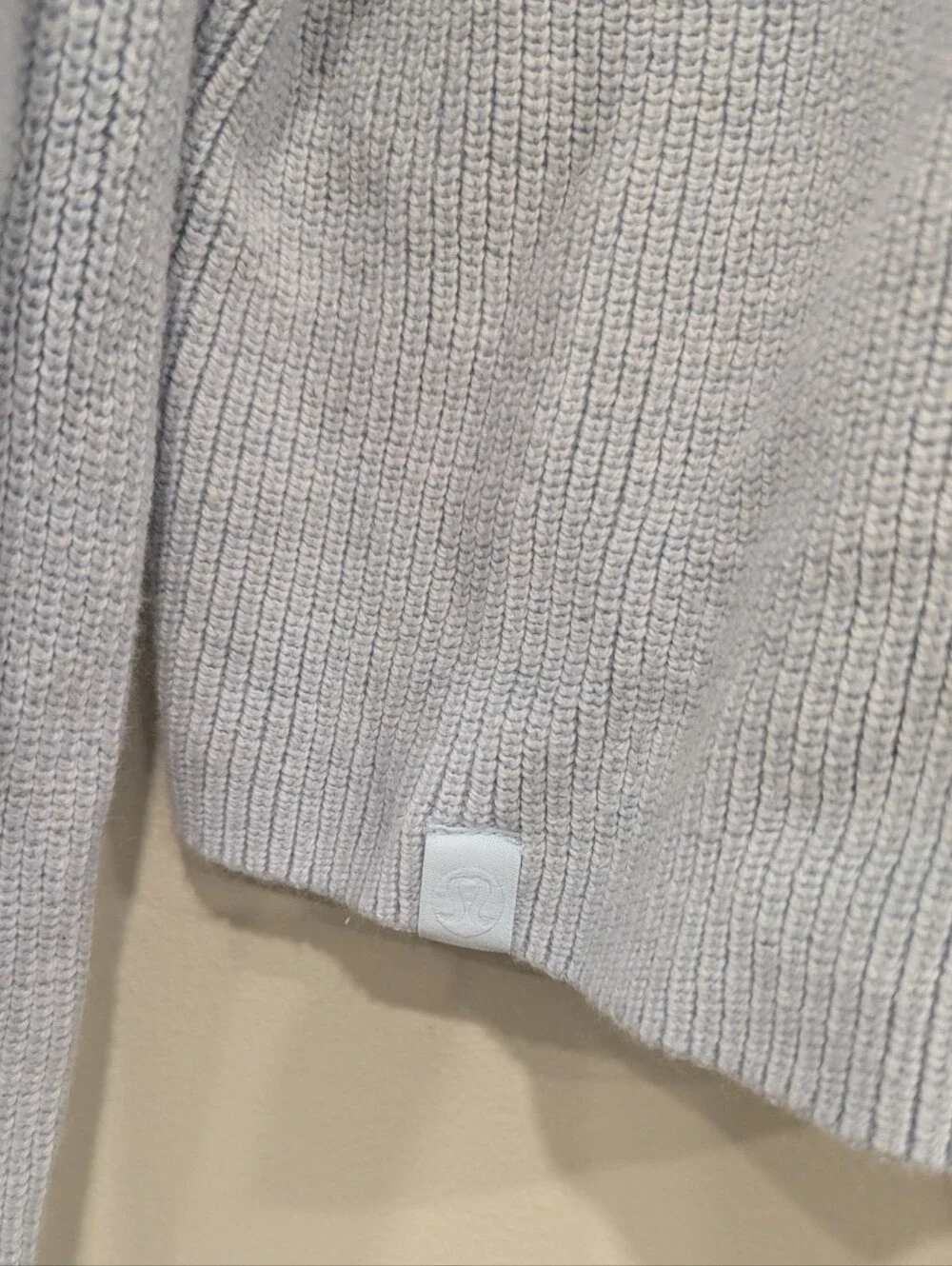 Lululemon Ribbed Wool Blend Turtleneck Light Blue Size 6